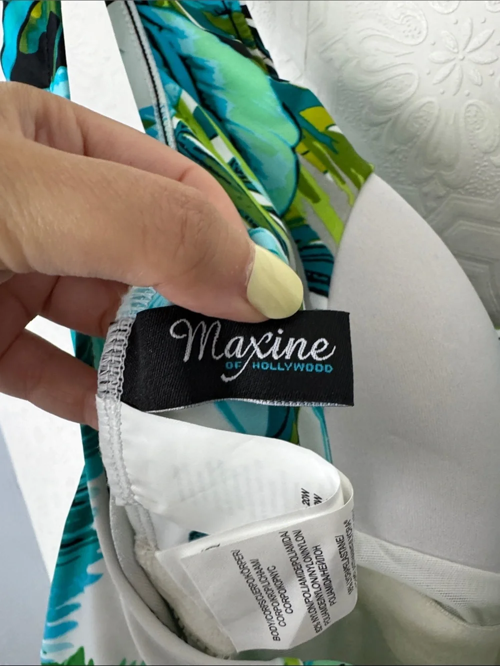 Maxine of Hollywood Tropical One Piece Swimsuit Plus Size 20W Tummy Control NWT - Picture 10 of 10